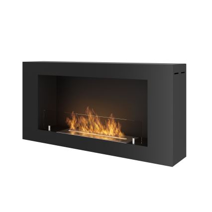 InFire - Zidni BIO kamin 44x91 cm 3kW crna