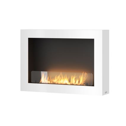 InFire - Zidni BIO kamin 80x56 cm 3kW bijela