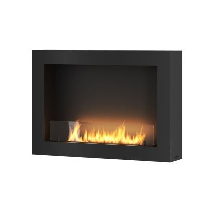 InFire - Zidni BIO kamin 80x56 cm 3kW crna