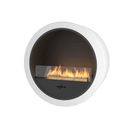 InFire - Zidni BIO kamin pr. 70 cm 3kW bijela