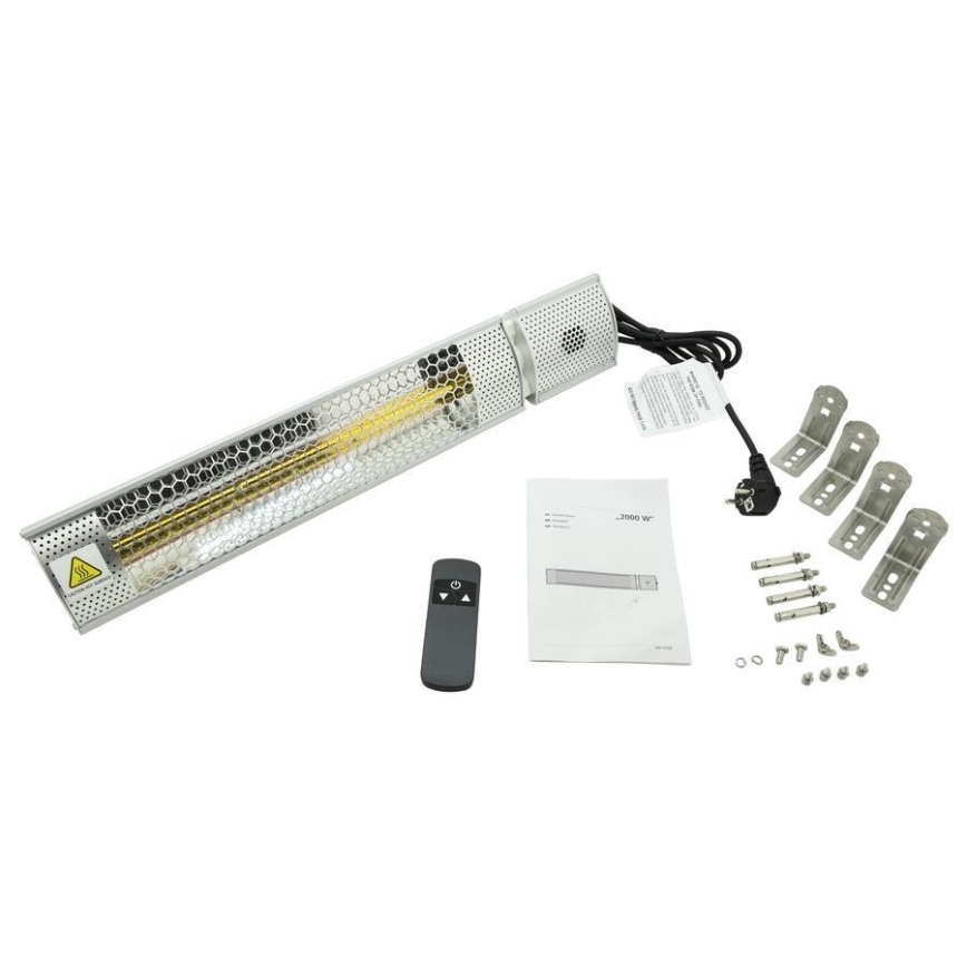 Infracrvena grijalica 1000/2000W/230V IP55 + daljinski upravljač