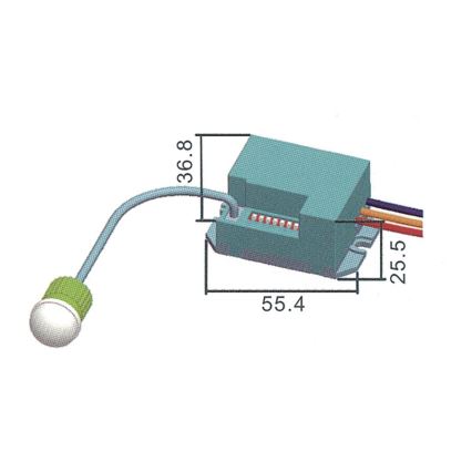 Infracrveni senzor pokreta PIR B 800W/230V