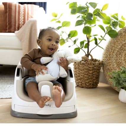 Ingenuity - Booster za stolicu 2u1 BABY BASE bež