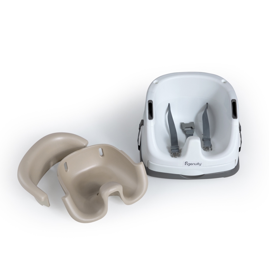 Ingenuity - Booster za stolicu 2u1 BABY BASE bež