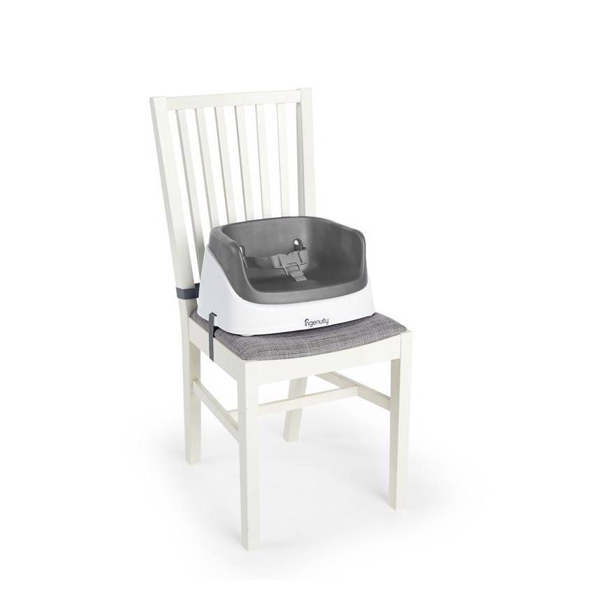 Ingenuity - Booster za stolicu 2u1 SMARTCLEAN TODDLER siva