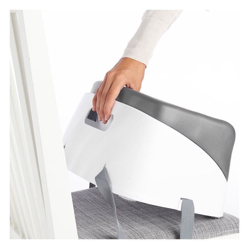 Ingenuity - Booster za stolicu 2u1 SMARTCLEAN TODDLER siva