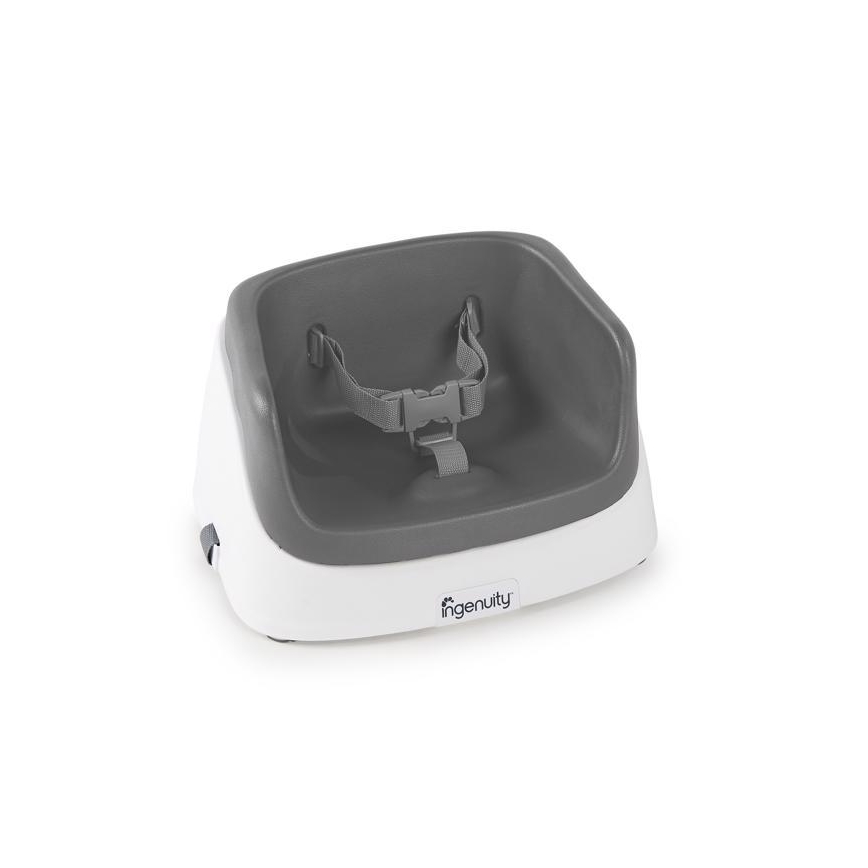 Ingenuity - Booster za stolicu 2u1 SMARTCLEAN TODDLER siva
