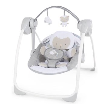 Ingenuity - Dječja ljuljačka s melodijom CUDDLE LAMB 4xLR14