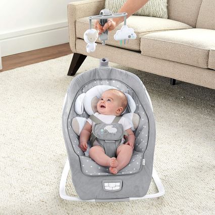 Ingenuity - Dječja njihaljka s melodijom CUDDLE LAMB 3xLR14