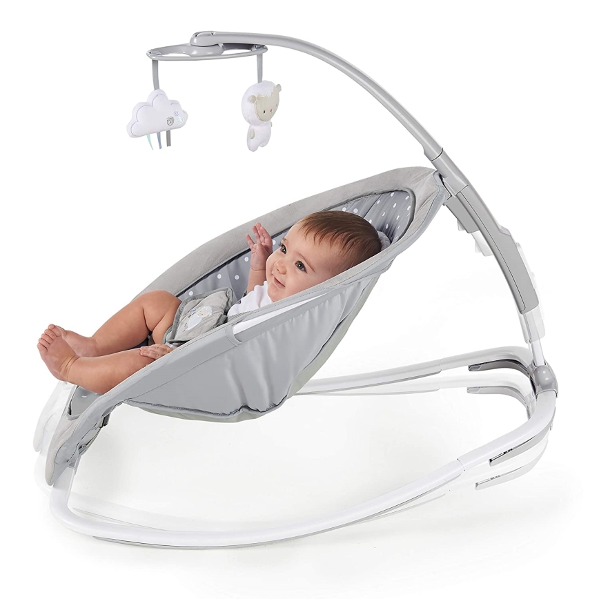 Ingenuity - Dječja njihaljka s melodijom CUDDLE LAMB 3xLR14