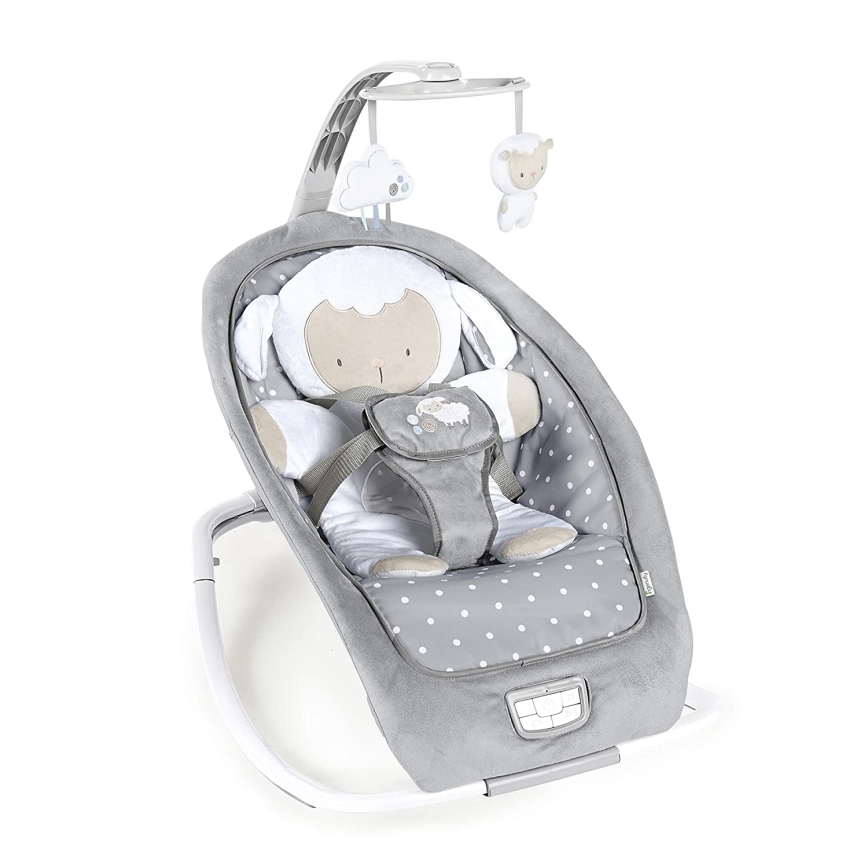 Ingenuity - Dječja njihaljka s melodijom CUDDLE LAMB 3xLR14