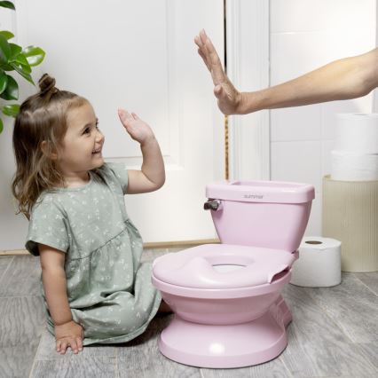 Ingenuity - Dječja noša s zvukom MY SIZE ružičasta 2xAAA