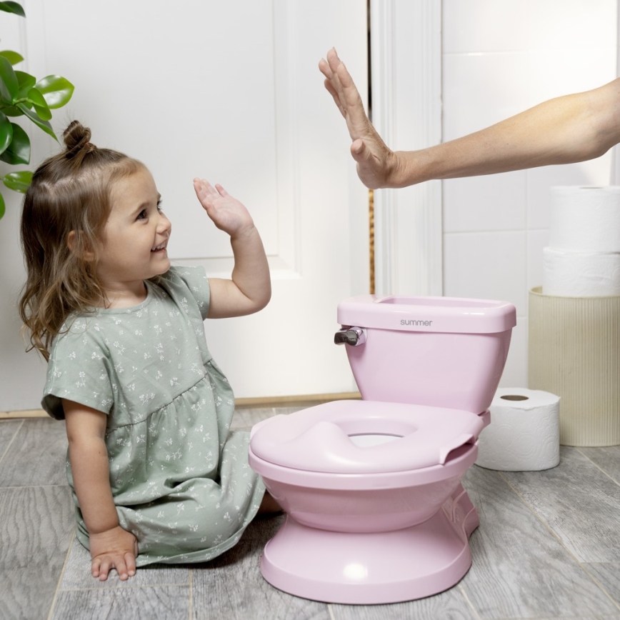 Ingenuity - Dječja noša s zvukom MY SIZE ružičasta 2xAAA