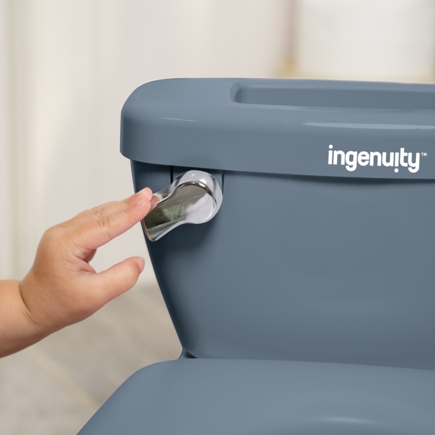 Ingenuity - Dječji toalet s zvukom MY SIZE plavi 2xAAA