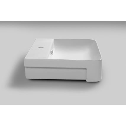 Isvea - polu-ugrađeni umivaonik SOTT AQUA 59x49 cm keramika/bijela