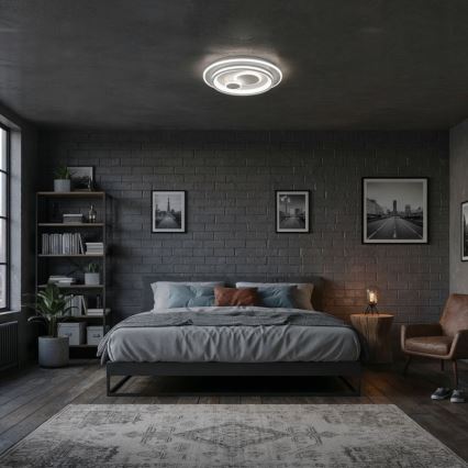 ITALUX - LED prigušiva stropna svjetiljka PARCO LED/55W/230V 3000-6500K promjer 50 cm bijela + daljinski upravljač
