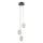 ITALUX - LED luster na sajli ALANI 3xLED/5W/230V 3000K crna/zlatna