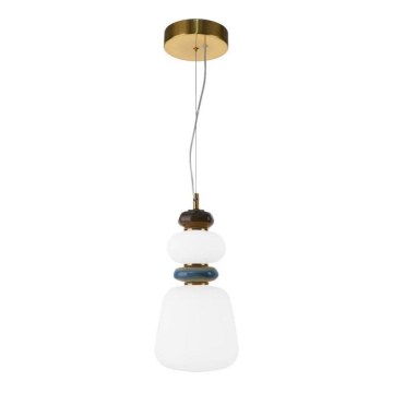 ITALUX - LED luster na sajli EVANS LED/12W/230V 3000K zlatna/bijela
