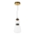 ITALUX - LED luster na sajli EVANS LED/12W/230V 3000K zlatna/bijela