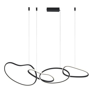 ITALUX - LED luster na sajli FONTE LED/60W/230V 3000/4000/6000K crna