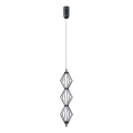 ITALUX - LED luster na sajli SEVILLA LED/15W/230V 3000K crna
