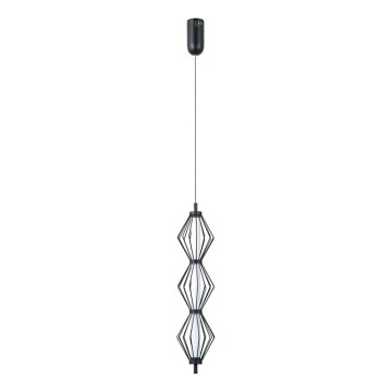 ITALUX - LED luster na sajli SEVILLA LED/15W/230V 3000K crna