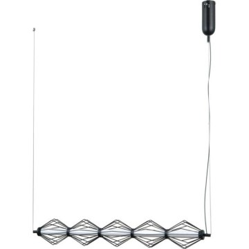 ITALUX - LED luster na sajli SEVILLA LED/25W/230V 3000K crna