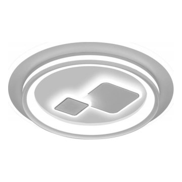 ITALUX - LED prigušiva stropna svjetiljka PARCO, 55 W, 230 V, 3000–6500 K, promjer 50 cm, bijela + daljinski upravljač