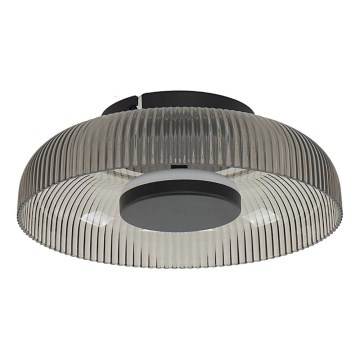 ITALUX - LED stropna svjetiljka PASSO LED/8W/230V 3000K Ø 25 cm zadimljena crna