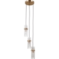 ITALUX - Luster na kabelu TARASO 3xE14/40W/230V zlatni