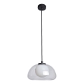 ITALUX - Luster na sajli AINALE 1xG9/7W/230V crna/prozirna