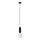 ITALUX - Luster na sajli ALDEVA 1xE27/40W/230V pr. 15 cm crna
