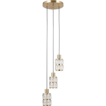 ITALUX - Luster na sajli ALMA 3xE27/40W/230V zlatna