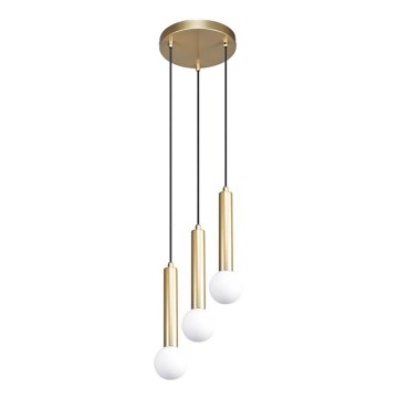 ITALUX - Luster na sajli FILANO 3xG9/5W/230V zlatni