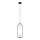 ITALUX - Luster na sajli LUPUS 2xG9/25W/230V crna