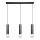 ITALUX - Luster na sajli MACERA 3xE27/40W/230V crna