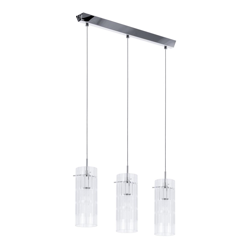 ITALUX - Luster na sajli MAX 3xE27/60W/230V sjajni krom/prozirna