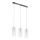 ITALUX - Luster na sajli MAX 3xE27/60W/230V sjajni krom/prozirna