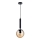ITALUX - Luster na sajli RAVENA 1xE27/10W/230V crna