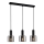 ITALUX - Luster na sajli SANTIA 3xE27/40W/230V crna