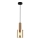 ITALUX - Luster na sajli SARDO 1xE27/40W/230V crna/mesing