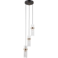 ITALUX - Luster na sajli TARASO 3xE14/40W/230V crna/zlatna