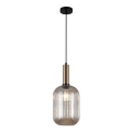 ITALUX - Luster na užetu ANTIOLA 1xE27/40W/230V promjer 20 cm bronca