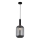 ITALUX - Luster na užetu ANTIOLA 1xE27/40W/230V promjer 20 cm crna