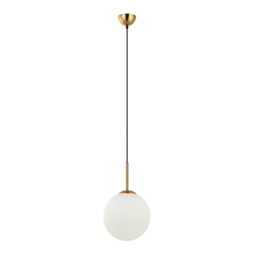 ITALUX - Luster na užetu DEORE 1xE27/40W/230V promjer 25 cm bronca