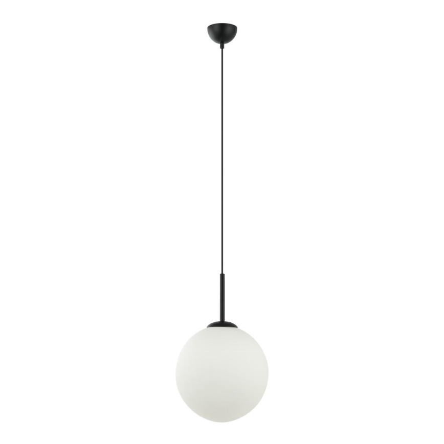 ITALUX - Luster na užetu DEORE 1xE27/40W/230V promjer 30 cm crna