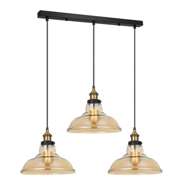 ITALUX - Luster na užetu HUBERT 3xE27/40W/230V