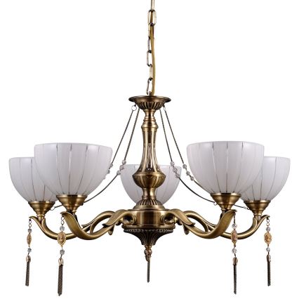 ITALUX - Luster na lancu BAXIO 5xE27/60W/230V