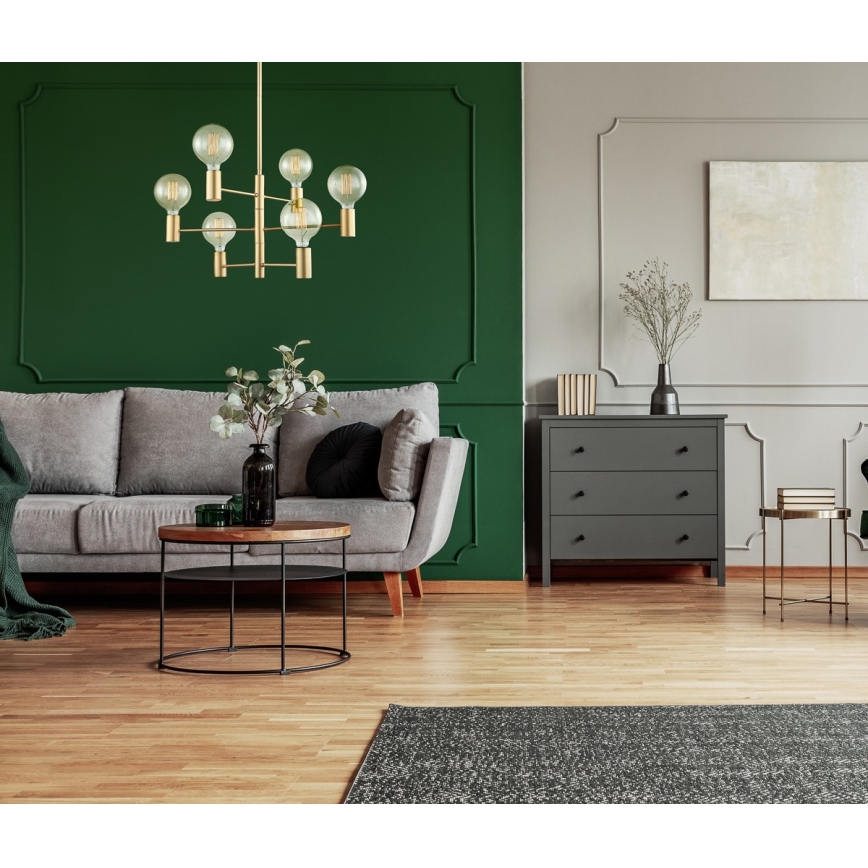 ITALUX - Viseći luster VEVA 6xE27/40W/230V
