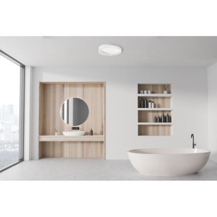 ITALUX - LED stropna svjetiljka s prigušivanjem RANTE LED/58W/230V 3000–6500K Ø 50 cm bijela + daljinski upravljač